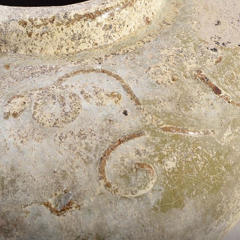 タイ古陶磁 スンコロク 宋胡録 油壷 双耳壷 時代箱 V R8851