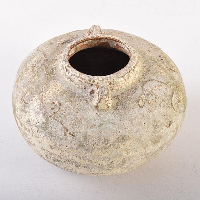 タイ古陶磁 スンコロク 宋胡録 油壷 双耳壷 時代箱 V R8851