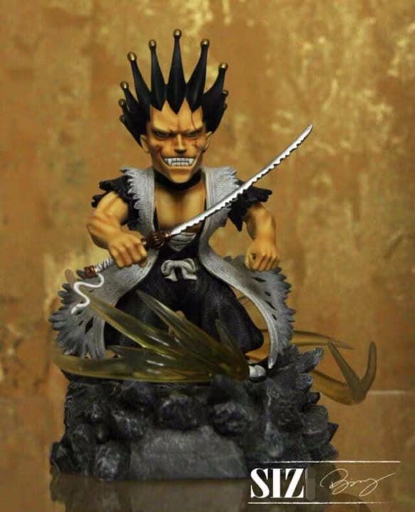 BLEACH 黒衣少年図 更木剣八 ガレージキット ガレキ スタチュー⑦