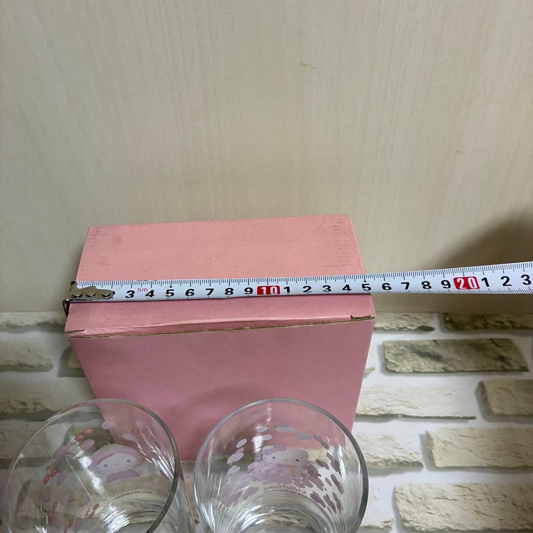 レア！貴重！ハローキティ いちご柄バラ柄グラス 2個セット サンリオ 2000年