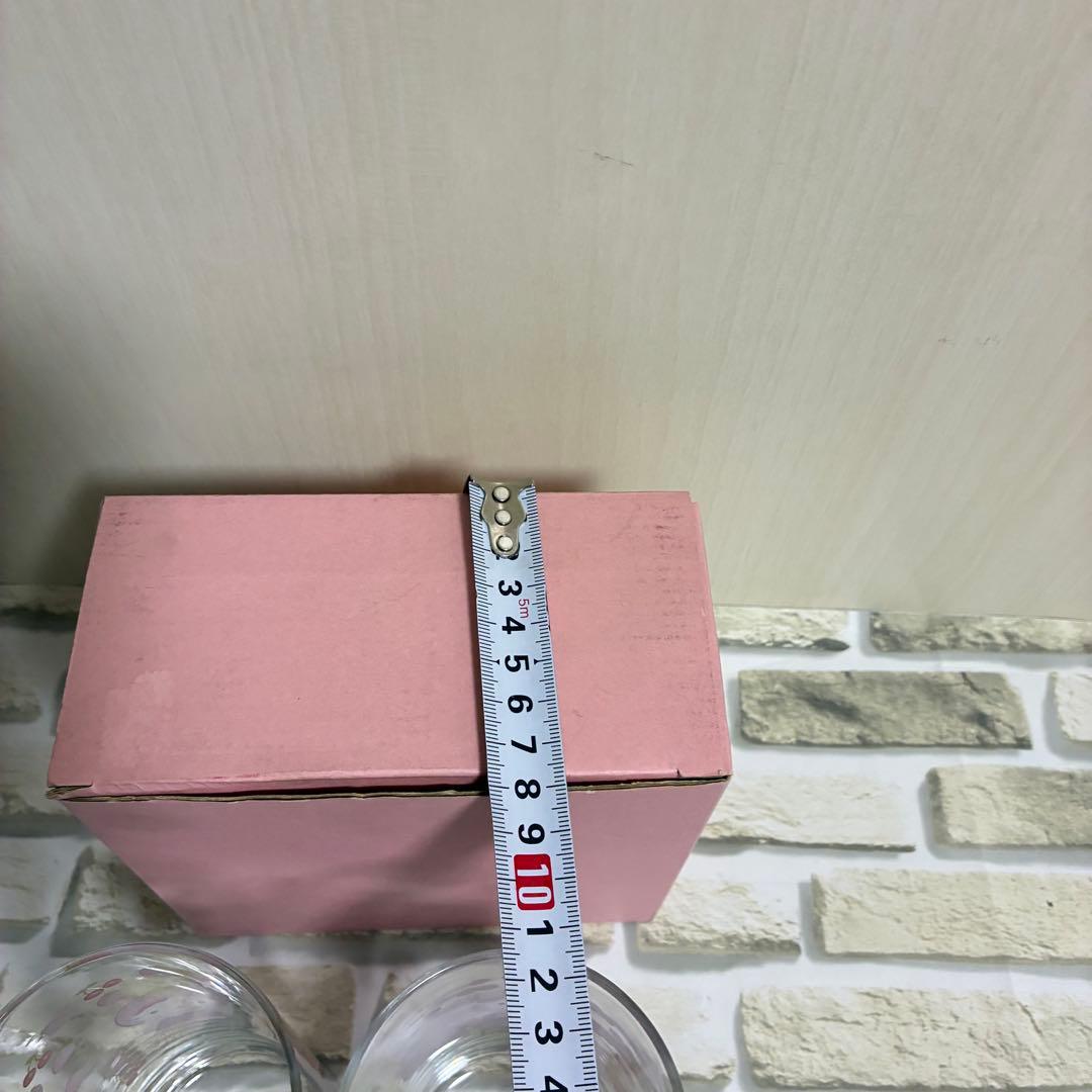 レア！貴重！ハローキティ いちご柄バラ柄グラス 2個セット サンリオ 2000年