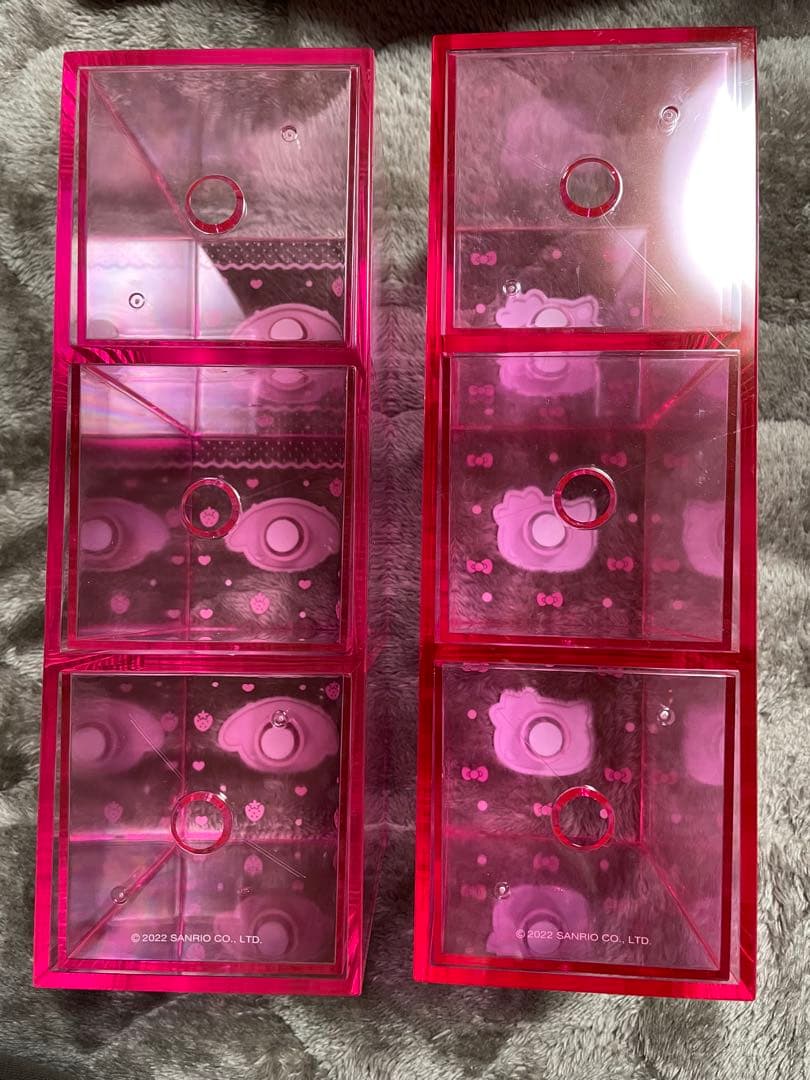 サンリオ　ハローキティ　マイメロディ　3段ケース　収納ボックス　入れ物　引き出し