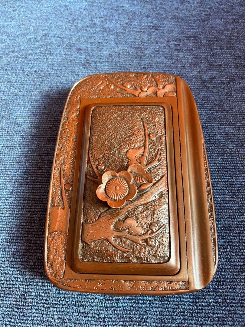 1334 書道 硯 赤間硯 龍泉堂 龍泉作 和硯 骨董 書道具