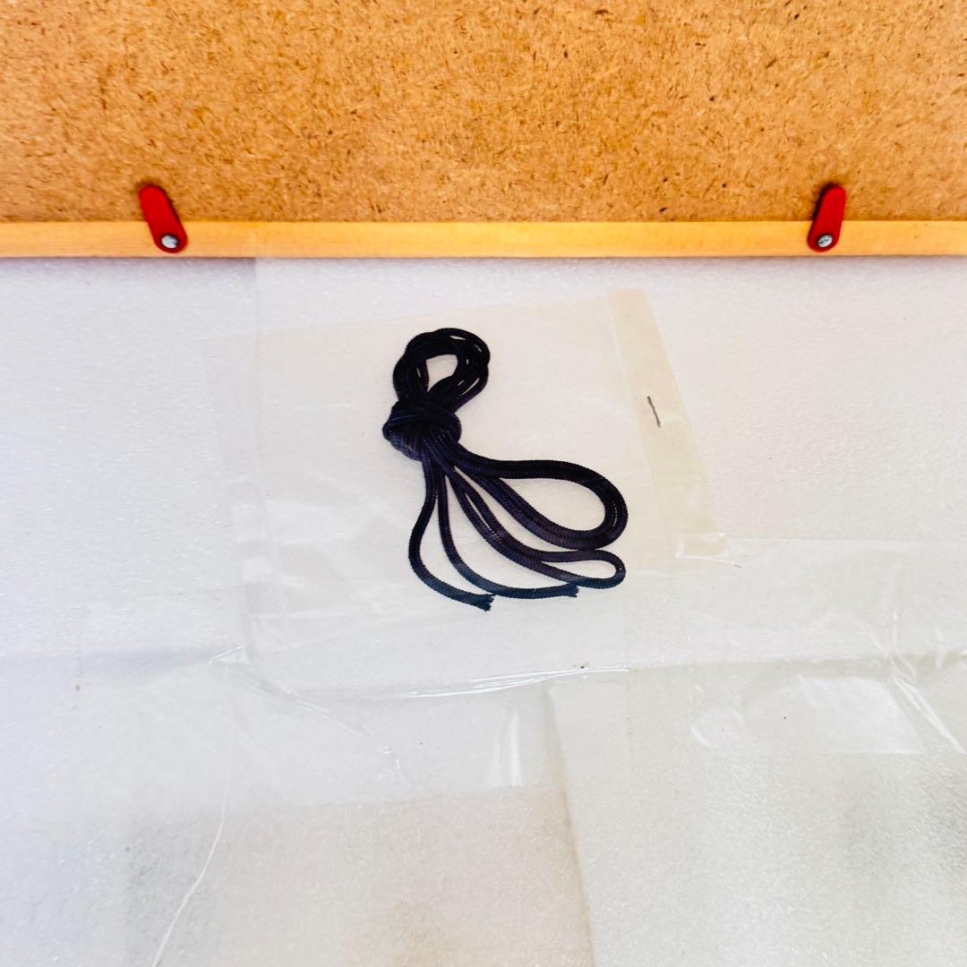 【縁起物】松田常光 肉筆 書道作品「有徳」高級木製フレーム入り 額装 禅語　ひも