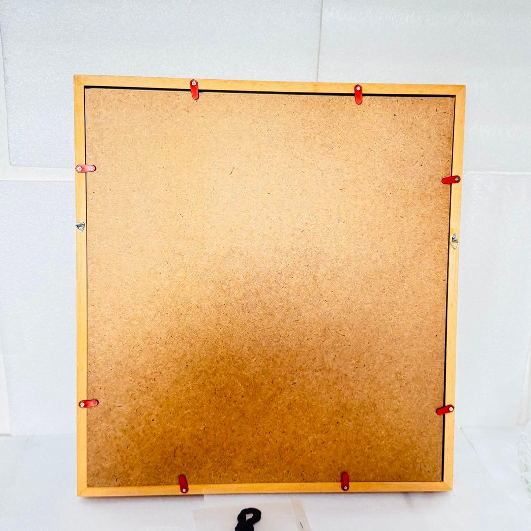 【縁起物】松田常光 肉筆 書道作品「有徳」高級木製フレーム入り 額装 禅語　ひも