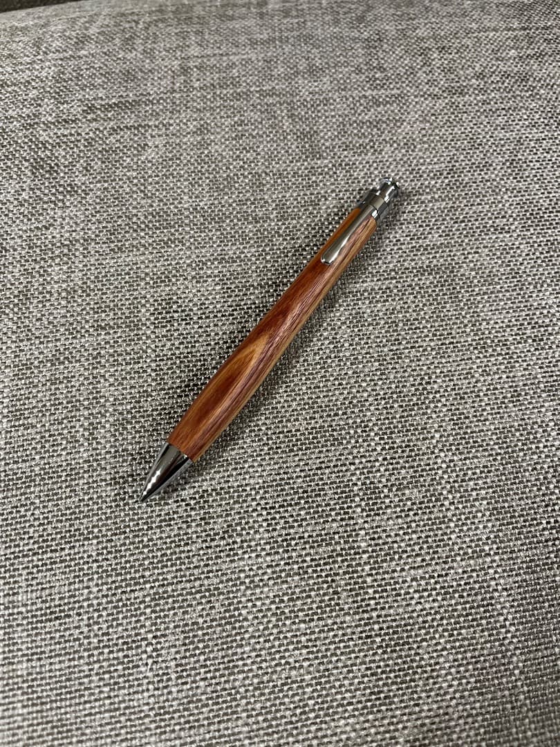 工房楔 花梨紅白 こぶ杢 シャーペン 0.5mm ペンシル楔 希少☆新品未
