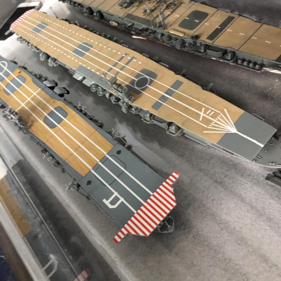 艦船模型セット 空母 軍艦 潜水艦 ケース付 ミリタリー艦船模型 精密完成品