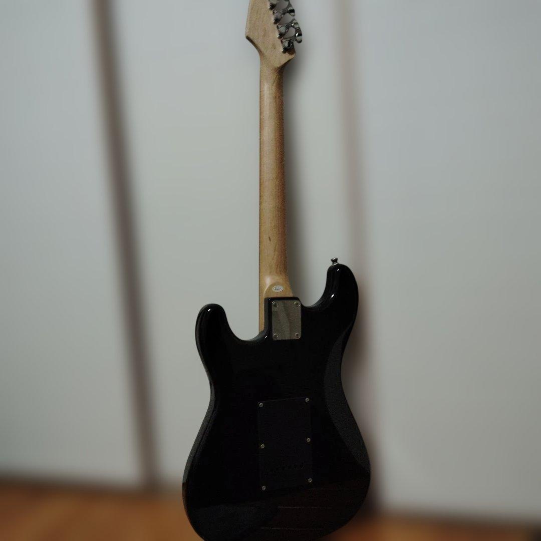 エレキギター ブラック アルダー製