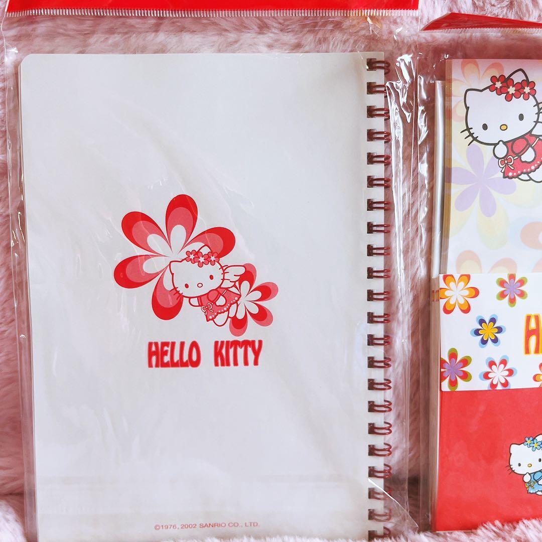 希少レア　ハローキティ　エンジェル　フラワー　レターセット　アルバム　2002