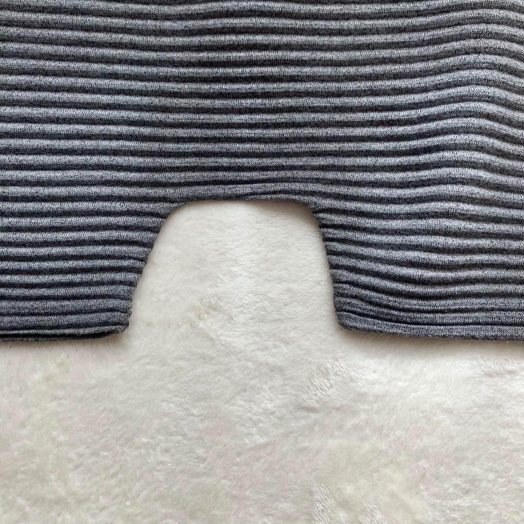 美品 イッセイミヤケme 縮絨プリーツ サルエルパンツ グレー