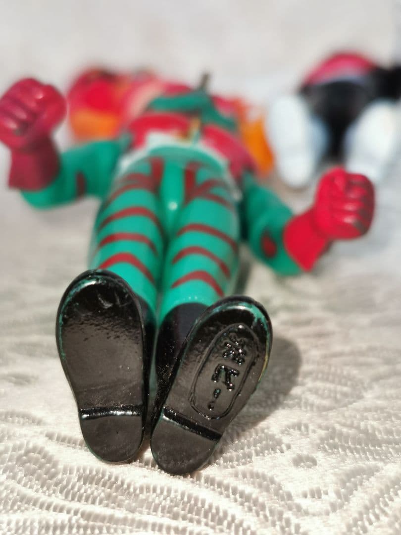 ポピー 仮面ライダー タックル　ストロンガー アマゾン　ソフビ 　3個セット