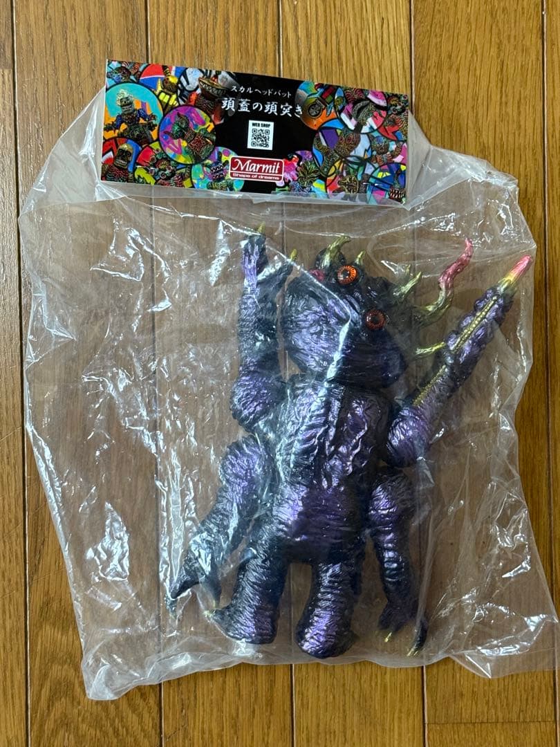 貴重 スカルヘッドバット インディーズソフビ マーミット モンスター フィギュア