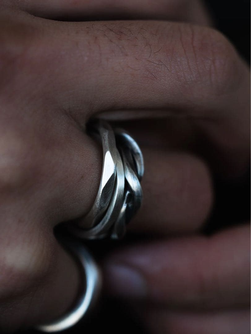PRY Double Crafted Edge Ring 11号 シルバー925