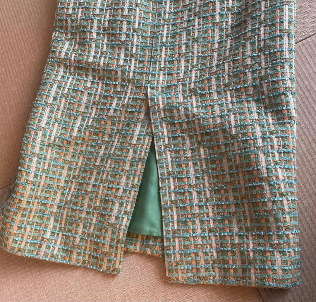 トゥモローランド ミックスツイード ジャンパースカート ワンピース ボールジィー