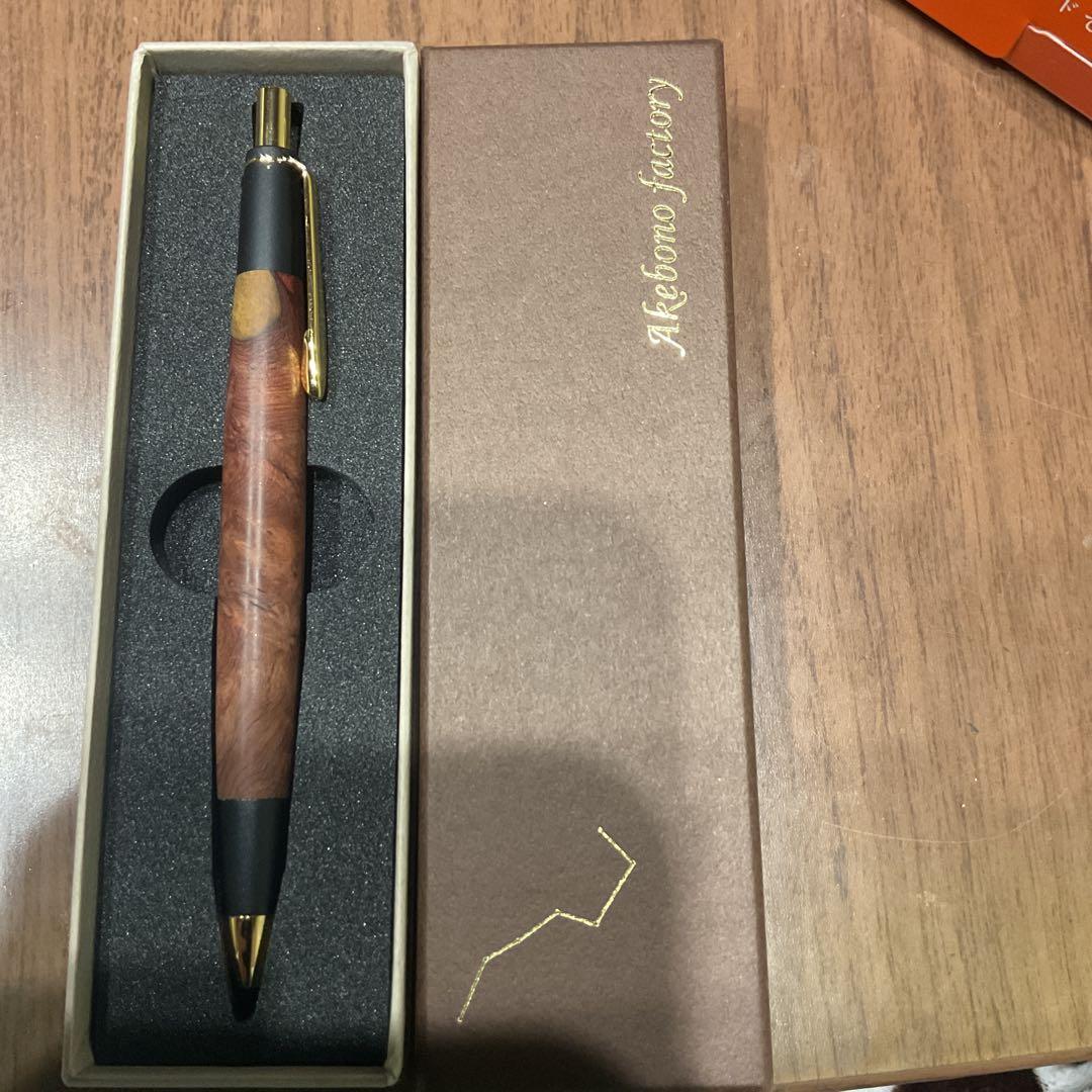 あけぼの工房 極上花梨瘤紅白 木製シャープペンシル - メルカリ