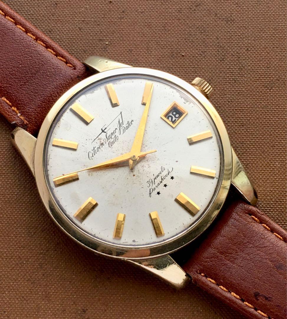 【OH済み】希少　シチズン　スーパージェット　オートデーター39石