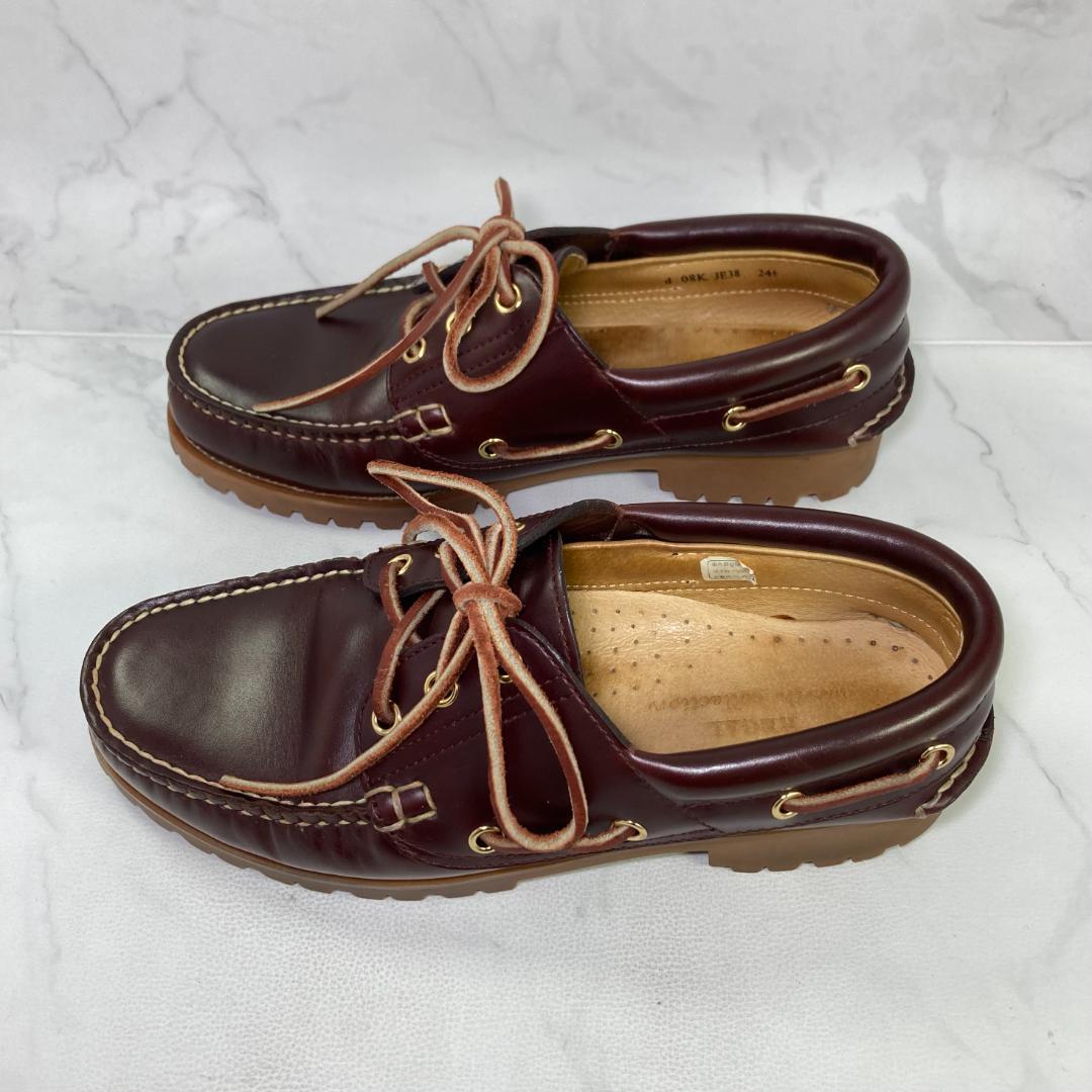 【美品】REGAL JE38 デッキシューズ 24.5㎝ ブラウン