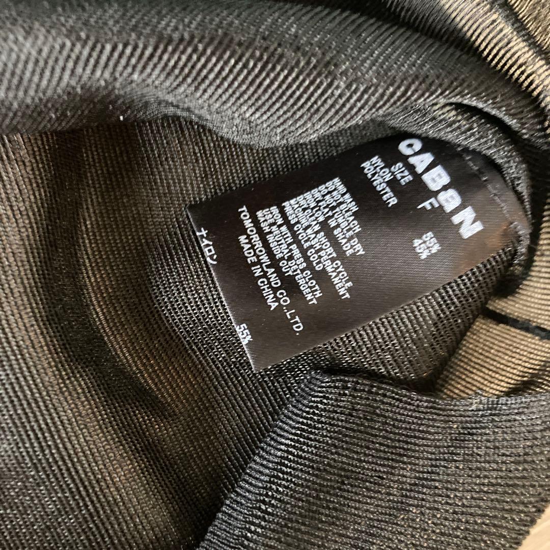 CABAN ブラック 半袖ポロシャツ Fサイズ