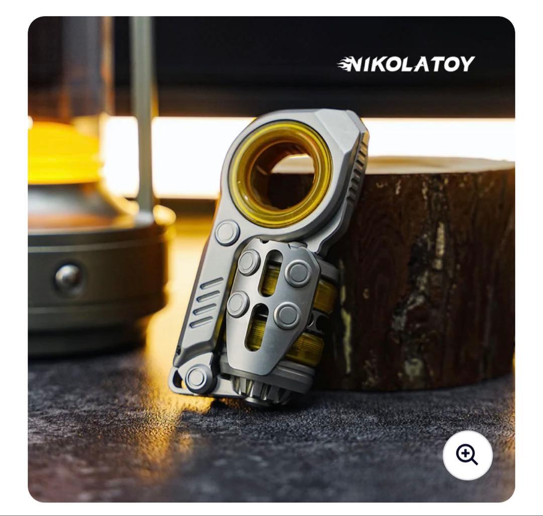 音叉内蔵 フィジェットトイ グレネード型EDC スライダーガンfidgettoy