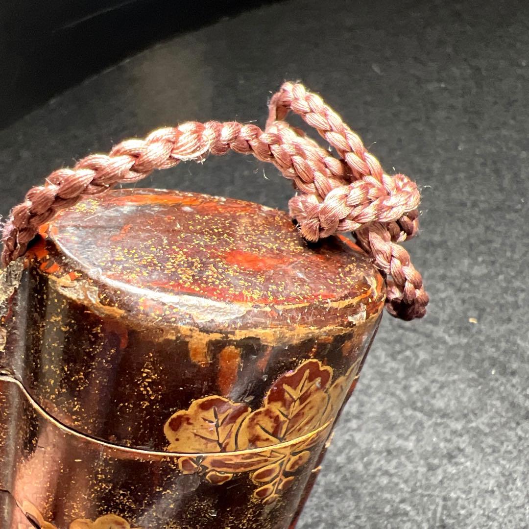 江戸時代　蒔絵五段印籠　74g 東Y7-1203☆2F