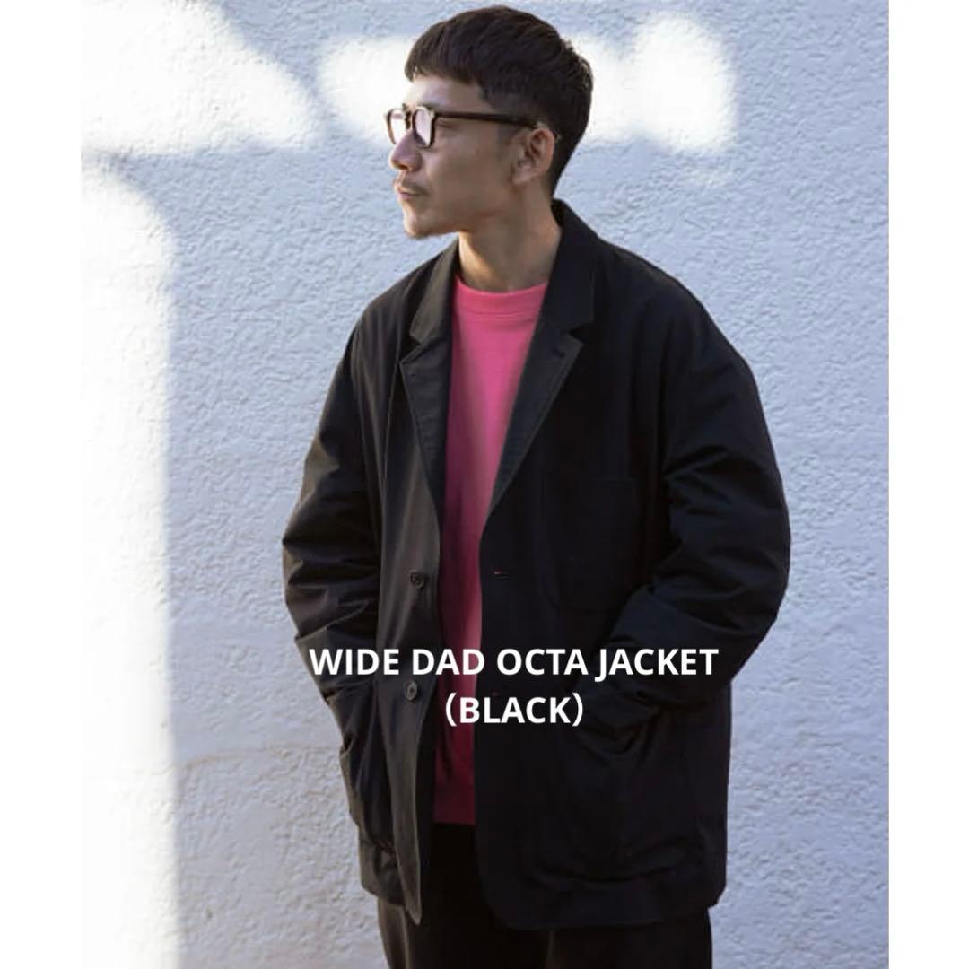 【新品未使用】WIDE DAD OCTA JACKET BLACK
