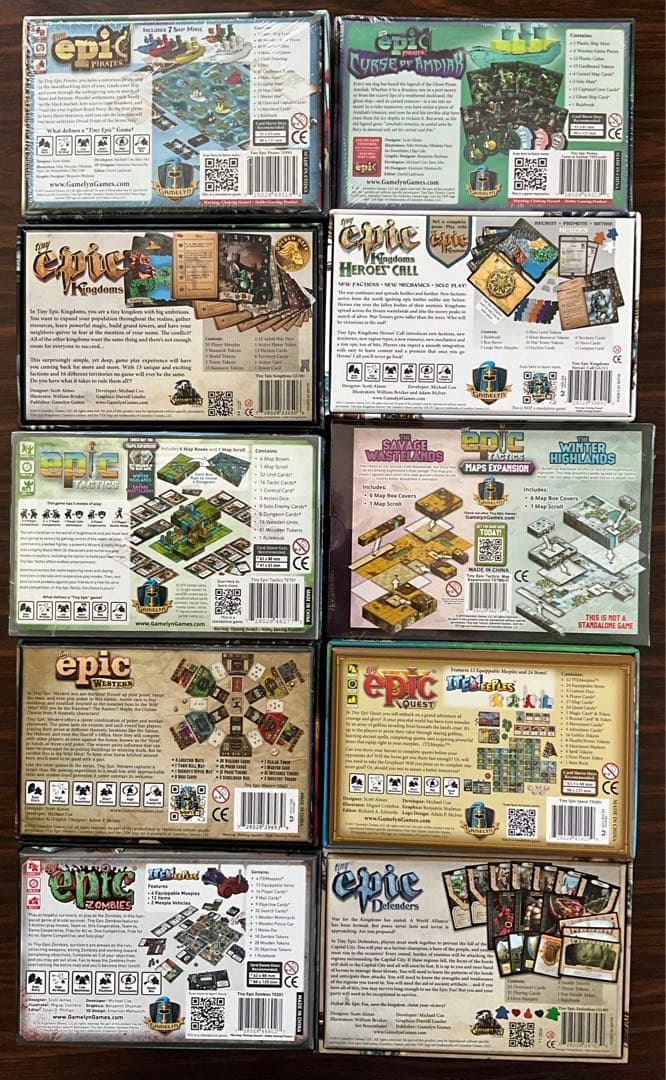 Tiny Epic Kingdom board game set ボードゲーム
