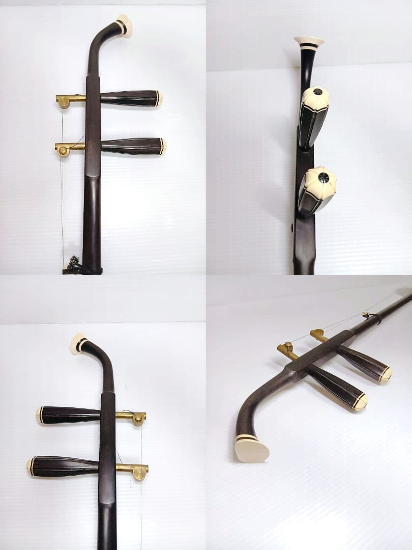 良品　北京二胡　中国　伝統楽器　弦楽器　民族楽器　天然皮　蛇　パイソン　ケース付