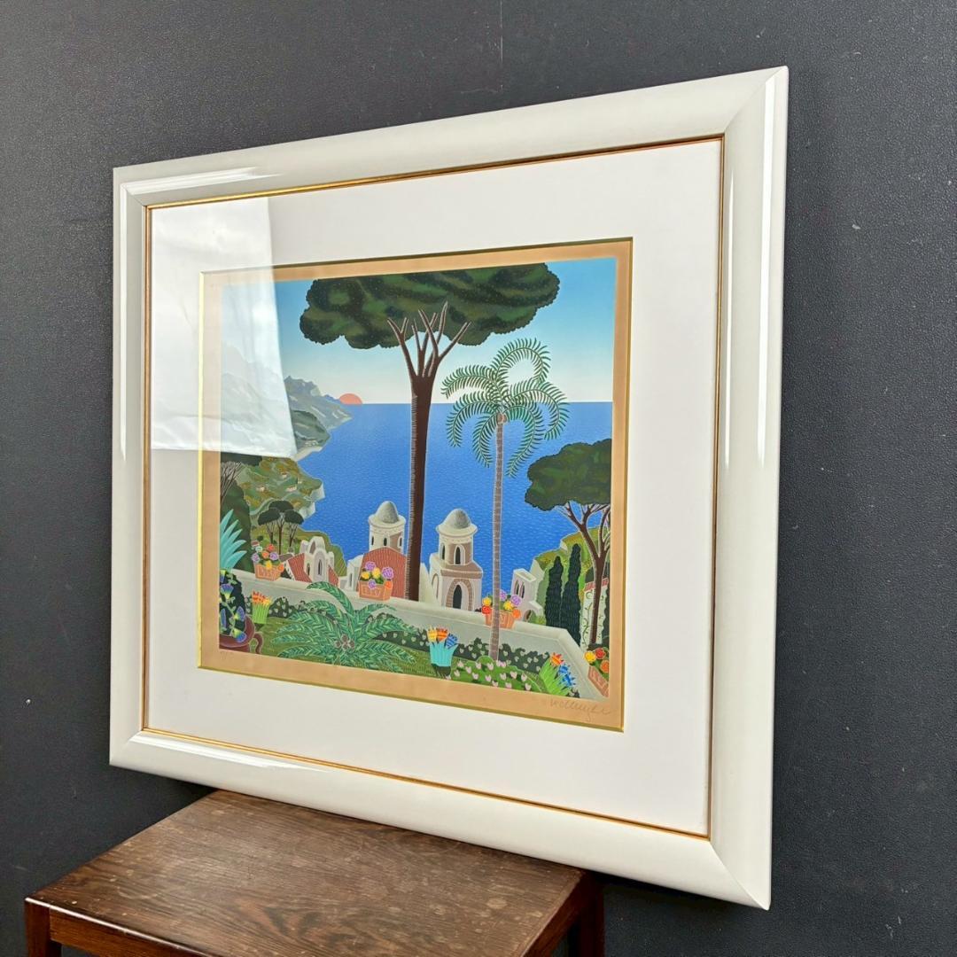 トーマス・マックナイト「Villa Rufolo」シルクスクリーン 直筆サイン入