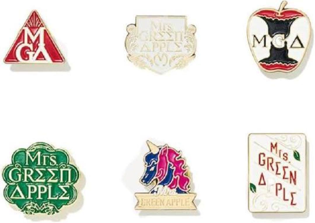 Mrs. GREEN APPLE エデンの園 ピンバッジ コンプリートセット ミセス エデンの園 ピンバッジ コンプリート6種 Mrs. GREEN APPLE