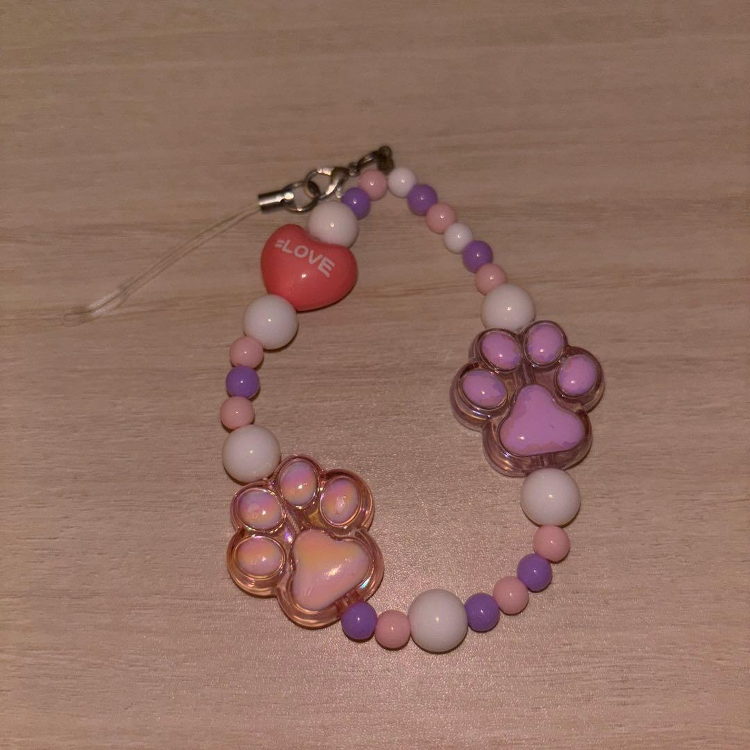 イコラブ 衣装モチーフ ビーズストラップ 猫衣装 LOVE イコラブ 衣装