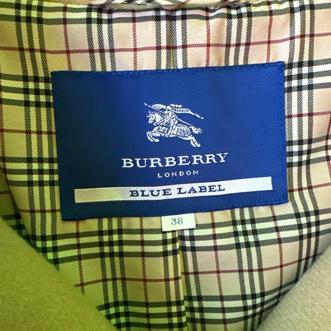 BURBERRY BLUE LABEL アンゴラ混 ロングコートです。 - メルカリ