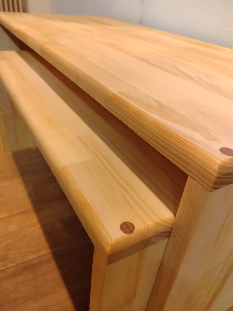 木製 ハンドメイド オーダー コの字 ラック 棚 シェルフ キヌカ 水槽台