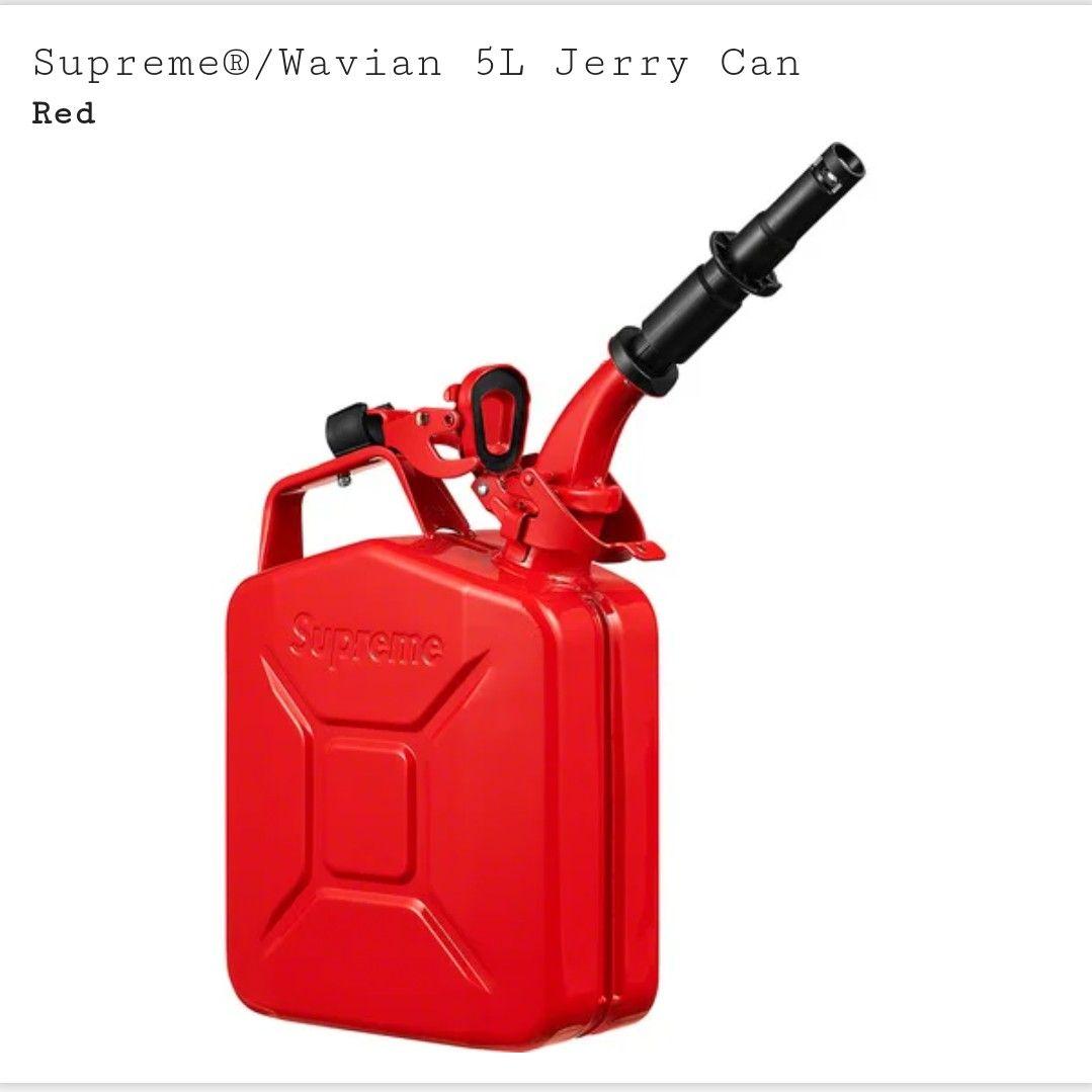 Supreme × Wavian 5L Jerry Can (RED) 20AW