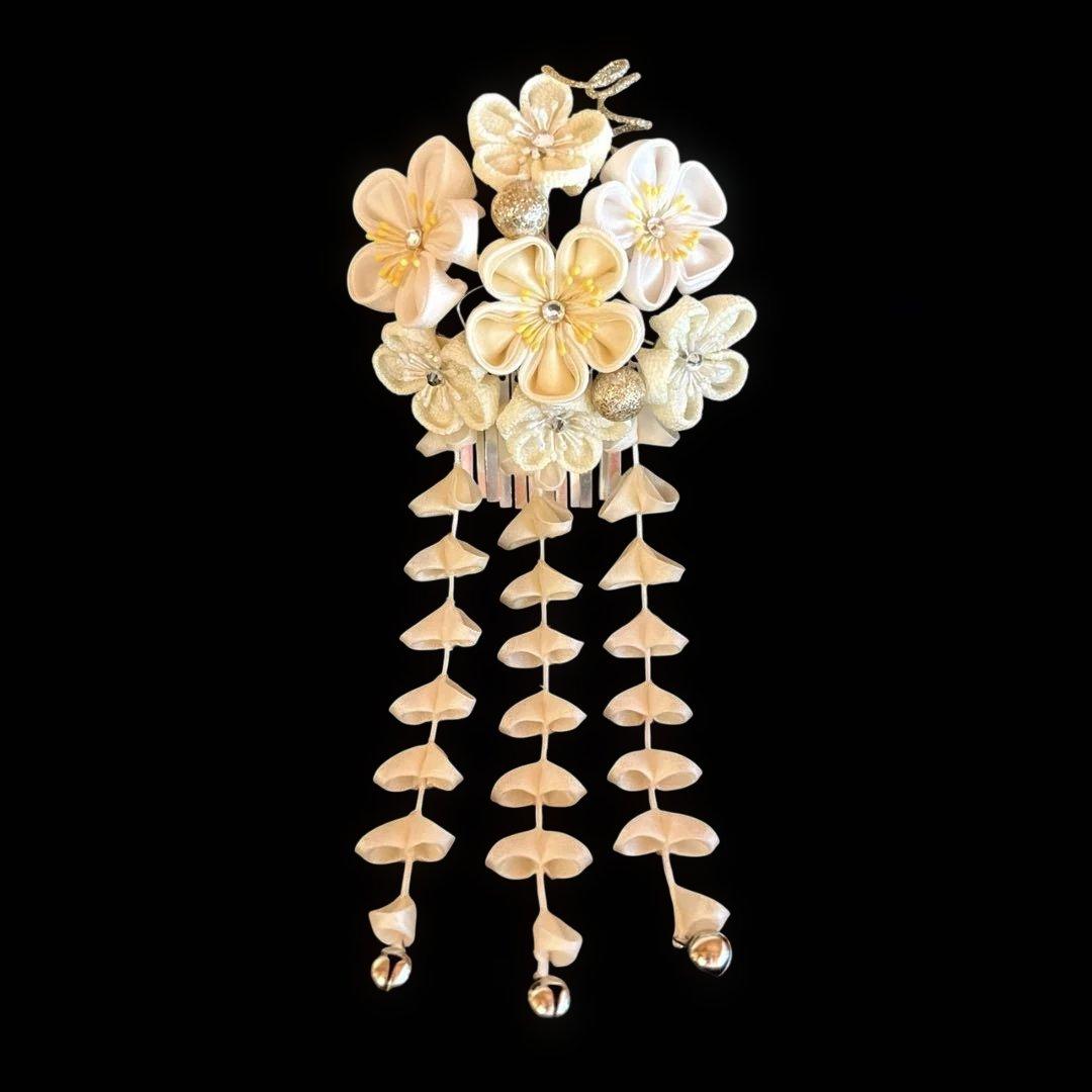 日本髪 髪飾り 七五三(7歳)～成人式 紅白