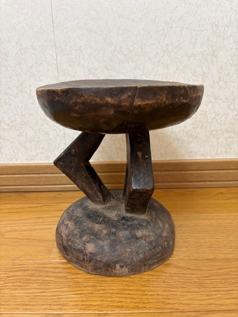 【週末限定値下げ】アフリカ スツール トンガ族 インテリア 家具 椅子 Sサイズ