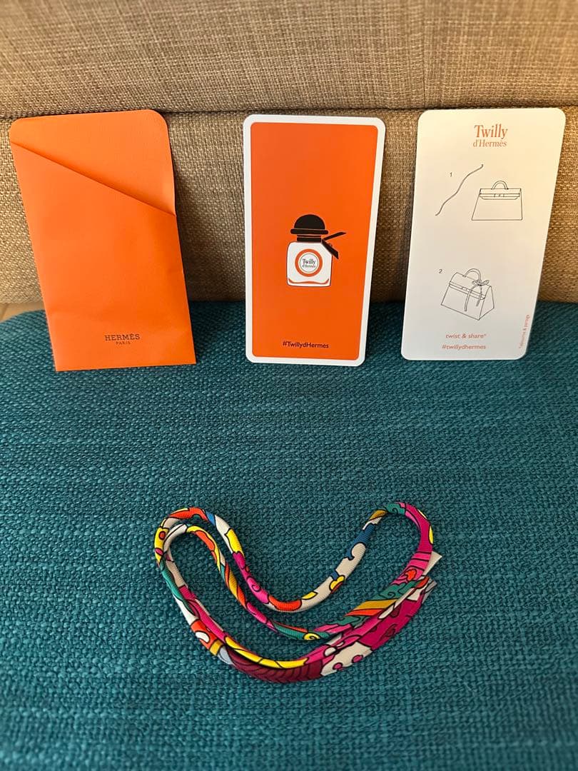 新品未使用 HERMES ツイリードゥエルメス スパゲッティ シルクリボン