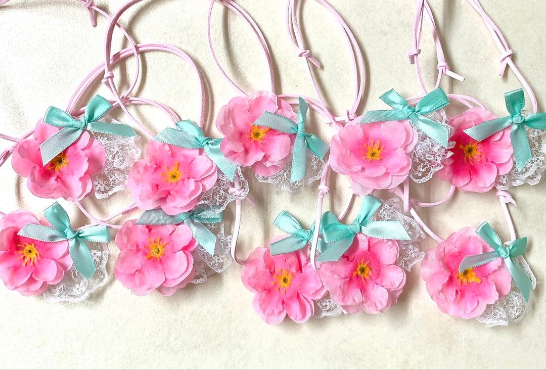 No.1166 トリミングチョーカー 10本 春 桜 - メルカリ