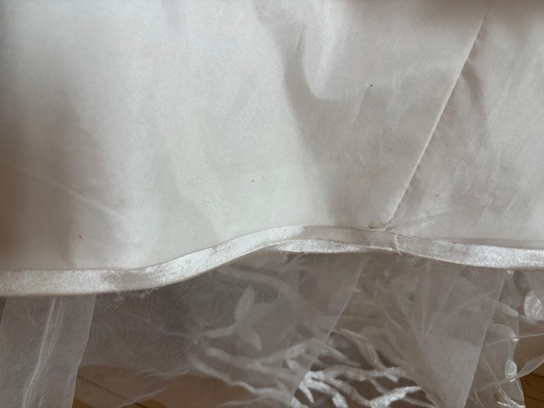 刺繍 ウェディングドレス　前撮り　マーメイドドレス