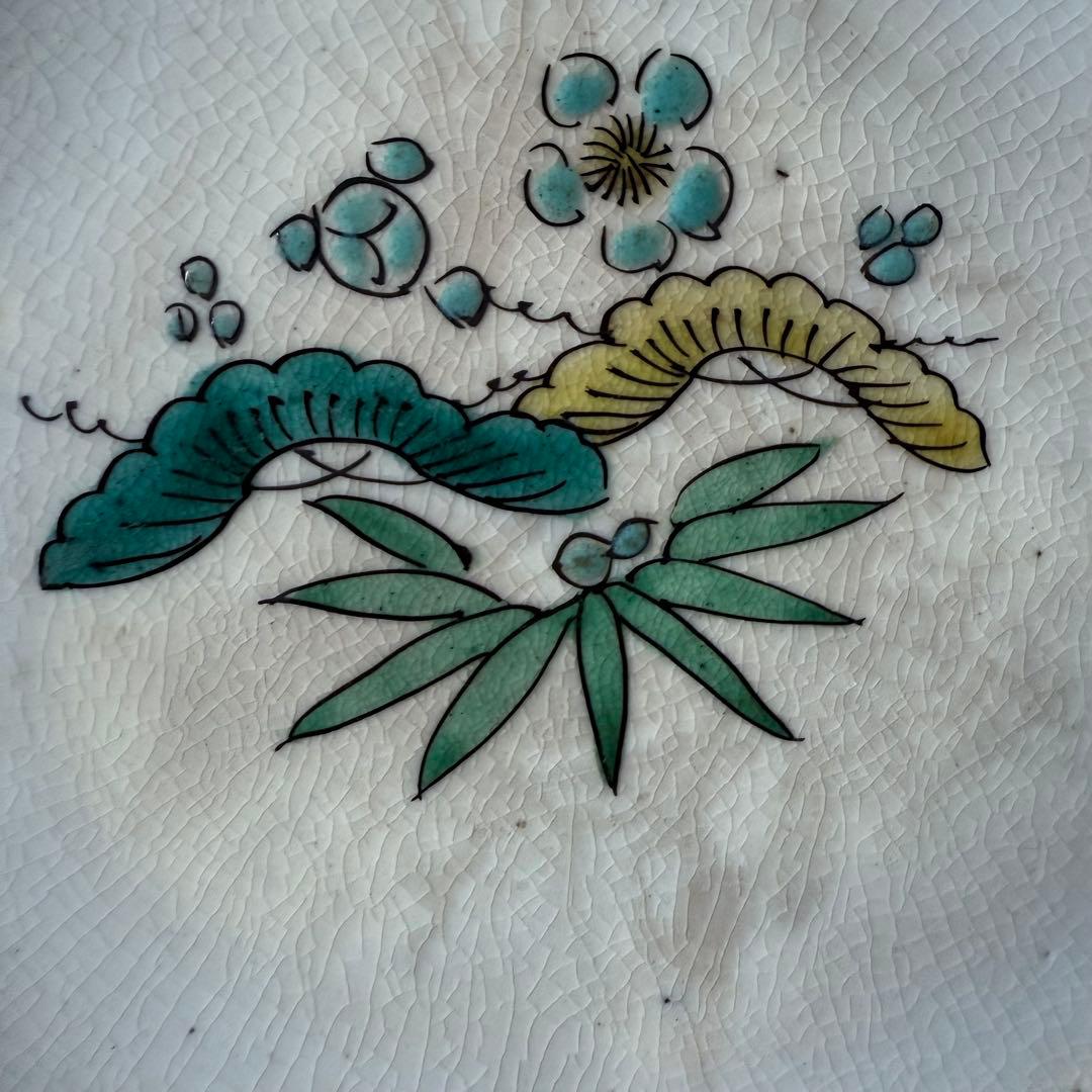 T様へ感謝お嫁入り‼️九谷焼KUTANI あじさい❌鶴❌松 蓋もの食籠作り