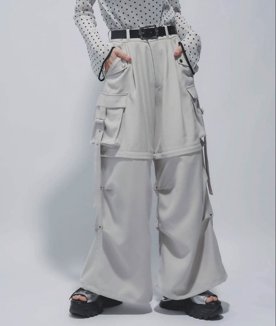 【HARE】新品未使用✴︎ マルチWAYワイドカーゴパンツ