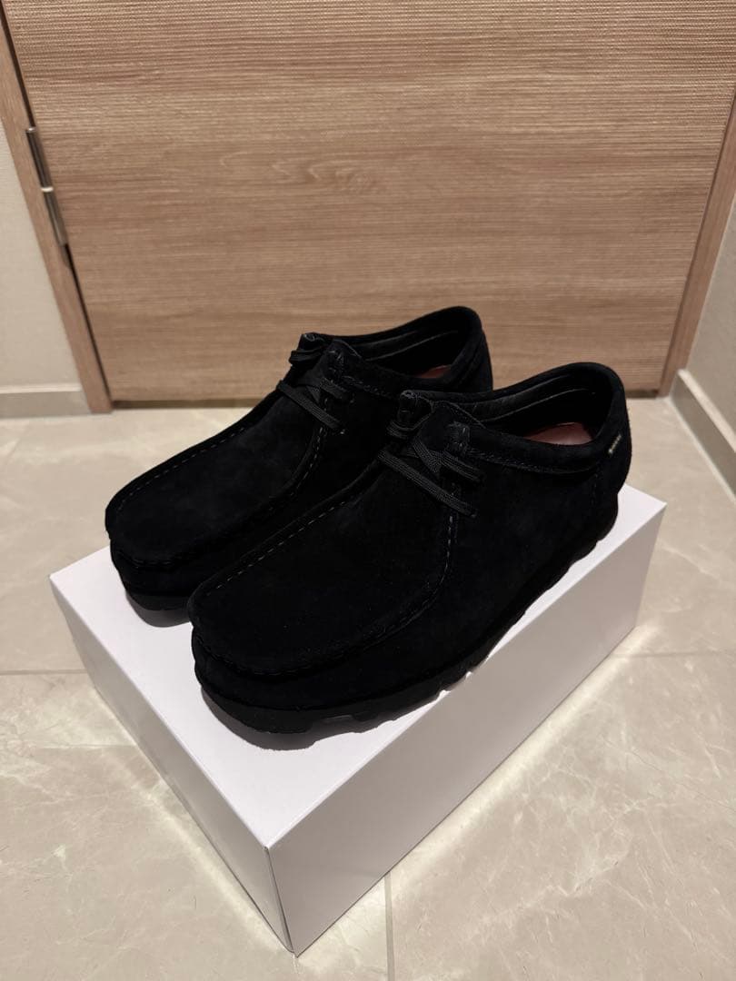 [美品] Clarks Wallabee GORE-TEX Black 27.5