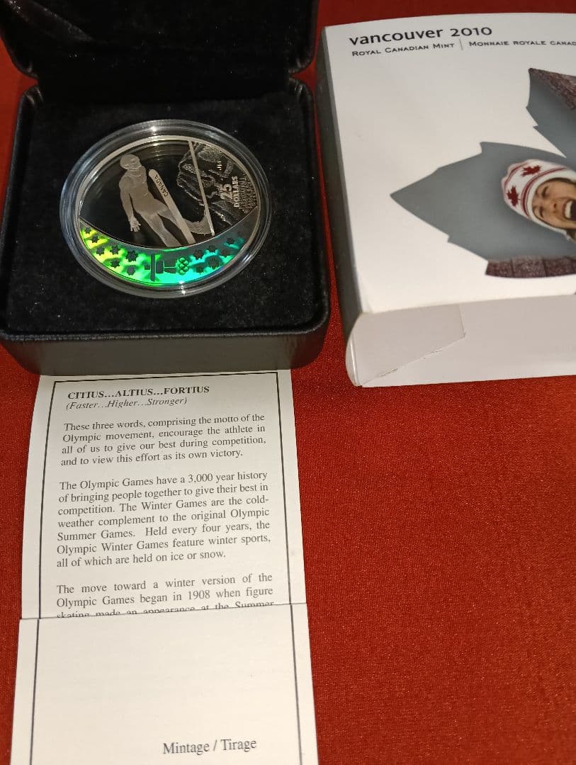 ☆激レア☆バンクーバー冬季オリンピック記念銀貨(ホログラム公式ロゴ
