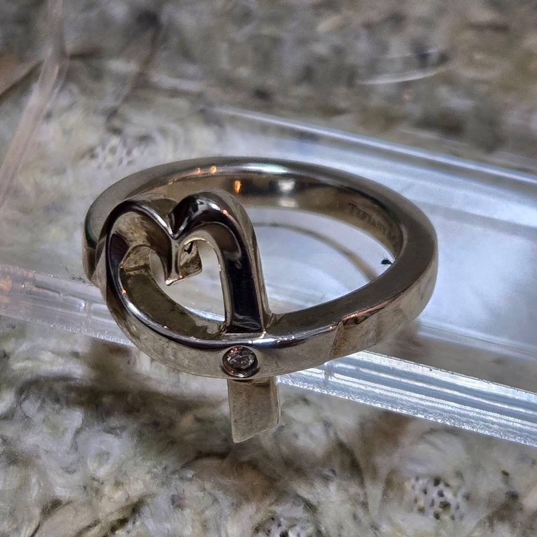 ティファニー 指輪 10号　ラビングハート ダイヤモンド パロマピカソ 銀