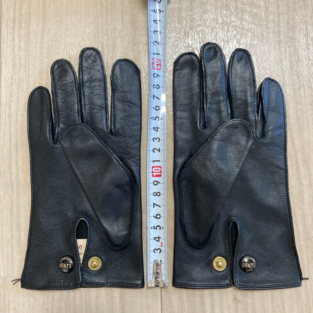 DENTS ブラック レザーグローブ 黒 7.5 - メルカリ