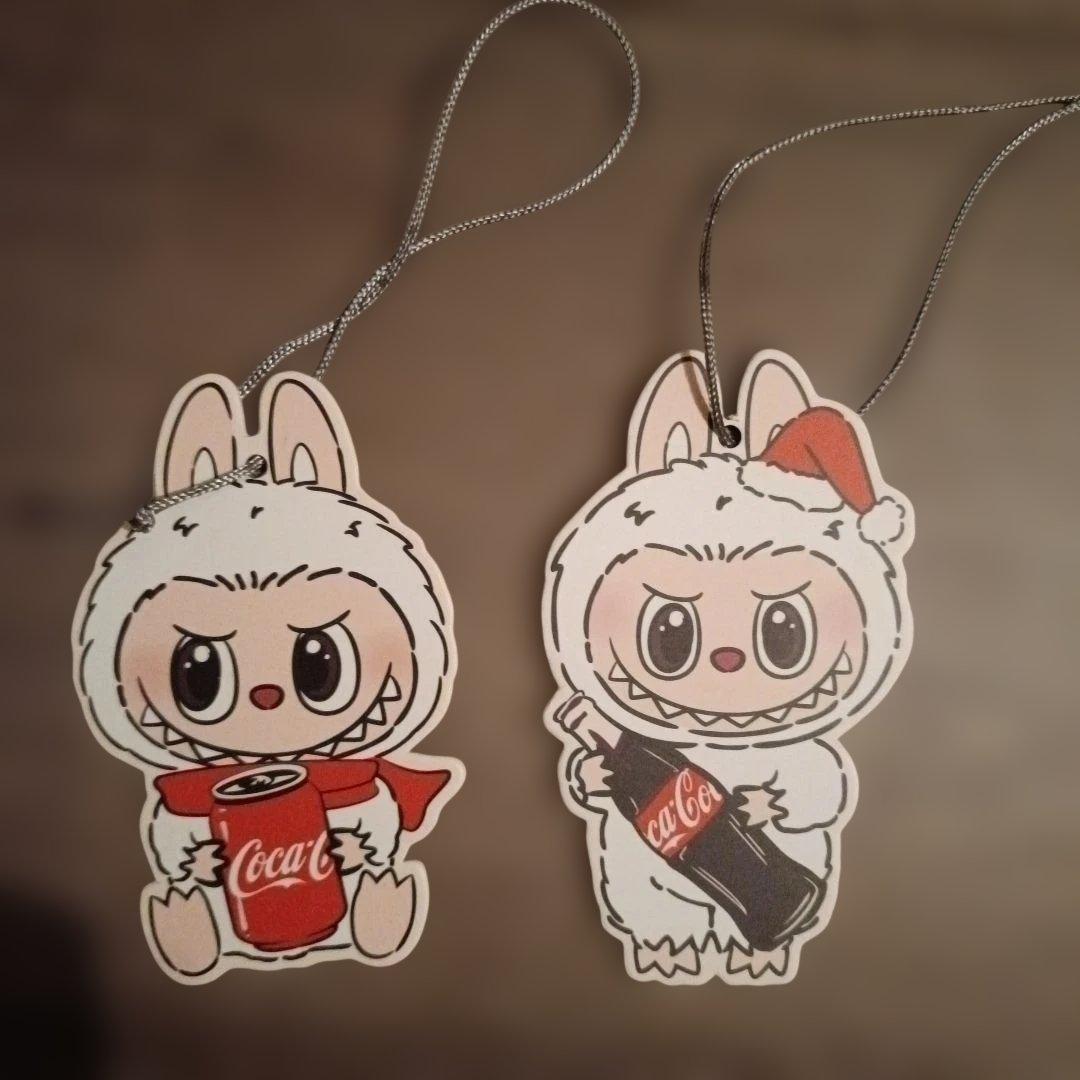 新品　ポップマート　コカ・コーラ ぬいぐるみ 2体セット　ラブブ