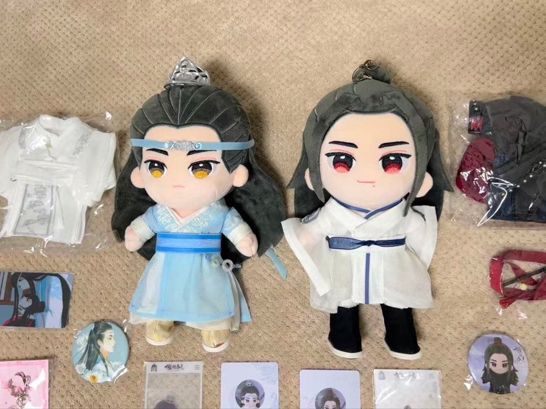 陳情令 公式 ぬいぐるみ 20ml 魏無羨 藍忘機 minidoll 典藏特典版