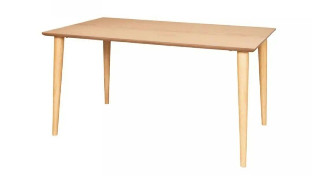 島忠 天然木 オーク ダイニングテーブル　幅135×奥行80×高71cm