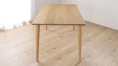 島忠 天然木 オーク ダイニングテーブル　幅135×奥行80×高71cm