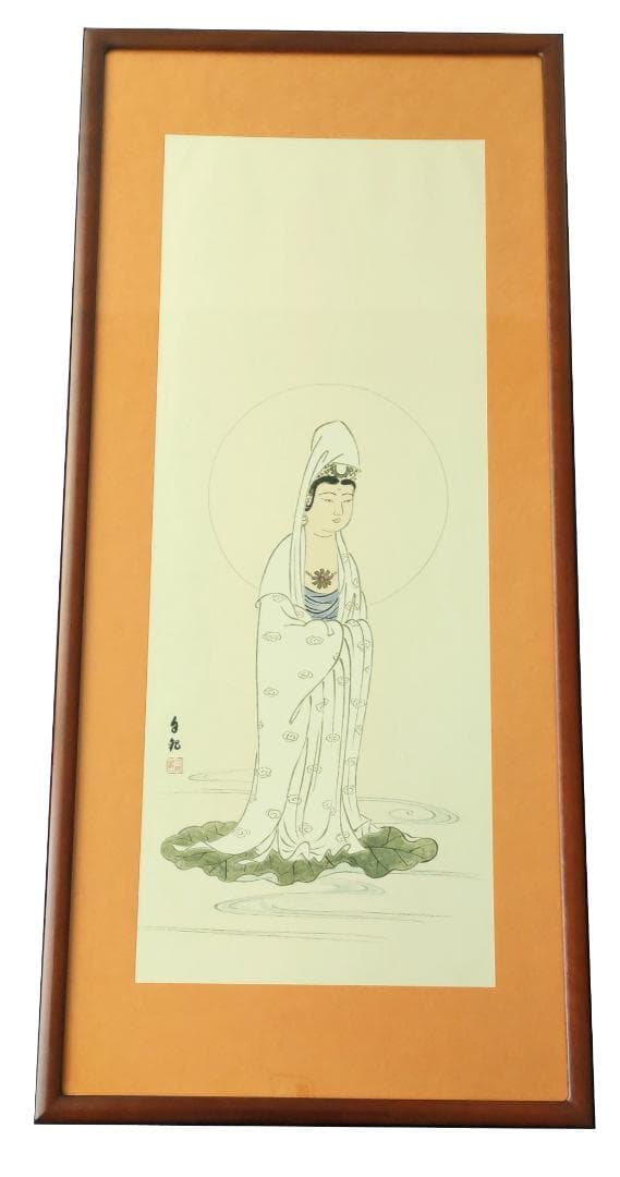 掛け軸 山田昇仙 『 狸之図 』 中島清堂 識箱 絹本 希少 茶道具 掛軸 美品