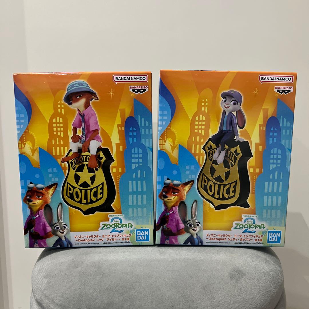 ズートピア2 ニック ジュディ モニタートップフィギュア 2体セット